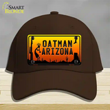 Oatman Kokopelli Arizona Scenic Background Novelty License Plate Hat Cotton / Dark Brown