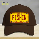 Fishin Friends Novelty License Plate Hat Cotton / Dark Brown