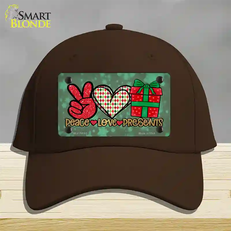 Peace Love Presents Novelty License Plate Hat Cotton / Dark Brown