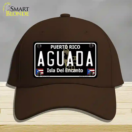 Aguada Puerto Rico Black Novelty License Plate Hat Cotton / Dark Brown