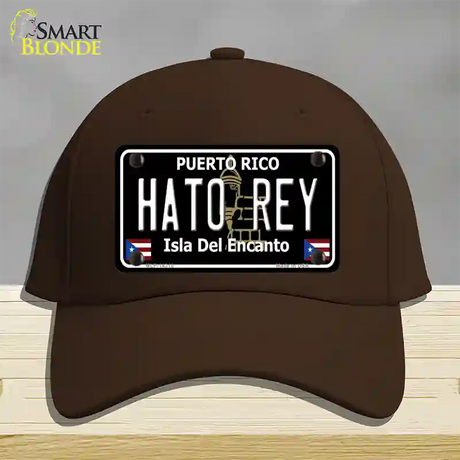 Hato Rey Puerto Rico Black Novelty License Plate Hat Cotton / Dark Brown