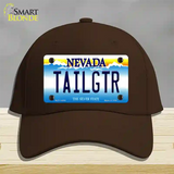 Tailgtr Nevada Novelty License Plate Hat Cotton / Dark Brown