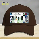 Smoky Mountains License Plate Art Novelty License Plate Hat Cotton / Dark Brown