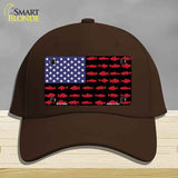 Fishermans American Flag Novelty License Plate Hat HAT-MLP-14466