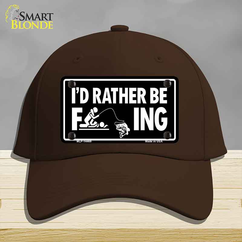 Id Rather Be F---ing Novelty License Plate Hat HAT-MLP-14469