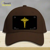 Caduceus Novelty License Plate Hat Cotton / Dark Brown