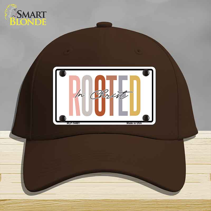 Rooted In Christ Novelty License Plate Hat HAT-MLP-14481