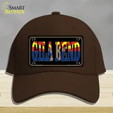 Gila Bend Arizona State Flag Novelty License Plate Hat Cotton / Dark Brown