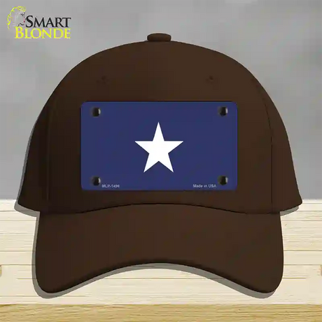 Bonnie Blue Flag Novelty License Plate Hat Cotton / Dark Brown