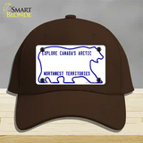 Northwest Territories Novelty License Plate Hat Cotton / Dark Brown