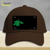 Green Chili Offset Novelty License Plate Hat Cotton / Dark Brown