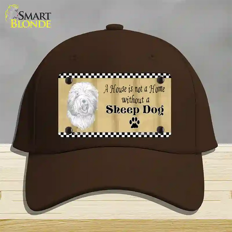 Pencil Sketch Sheep Novelty License Plate Hat Cotton / Dark Brown