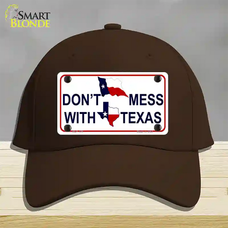 Dont Mess With Texas Novelty License Plate Hat Cotton / Dark Brown