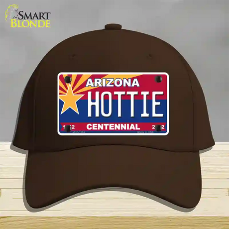 Arizona Centennial Hottie Novelty License Plate Hat Cotton / Dark Brown