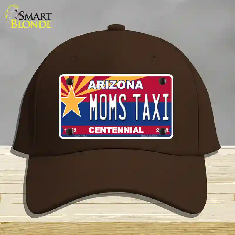 Arizona Centennial Moms Taxi Novelty License Plate Hat Cotton / Dark Brown