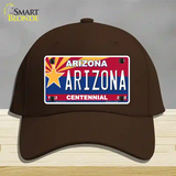 Arizona Centennial Arizona Novelty License Plate Hat Cotton / Dark Brown