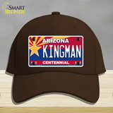 Arizona Centennial Kingman Novelty License Plate Hat Cotton / Dark Brown