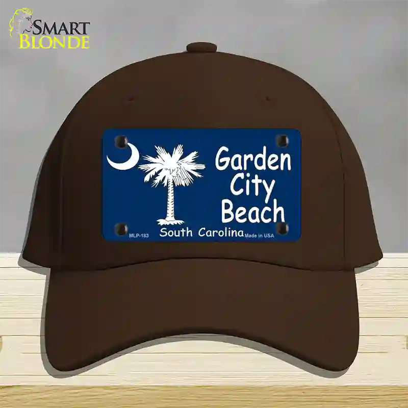 Garden City Beach South Carolina Novelty License Plate Hat Cotton / Dark Brown