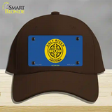 Salt River Tribe Flag Novelty License Plate Hat Cotton / Dark Brown