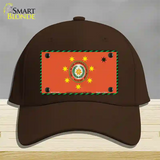 Cherokee Nation Flag Novelty License Plate Hat Cotton / Dark Brown