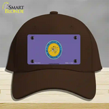 Choctaw Nation Flag Novelty License Plate Hat Cotton / Dark Brown