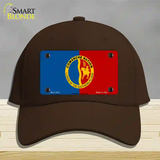 Comanche Nation Flag Novelty License Plate Hat Cotton / Dark Brown