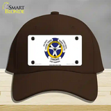 Crow Creek Sioux Tribe Flag Novelty License Plate Hat Cotton / Dark Brown