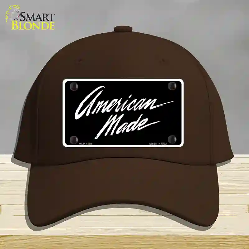 American Made Novelty License Plate Hat Cotton / Dark Brown