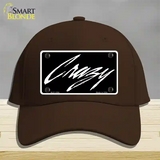 Crazy Novelty License Plate Hat Cotton / Dark Brown