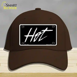 Hot Novelty License Plate Hat Cotton / Dark Brown