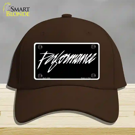 Performance Novelty License Plate Hat Cotton / Dark Brown