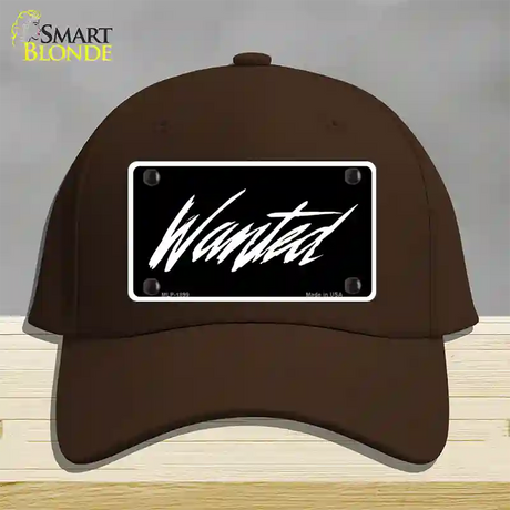 Wanted Novelty License Plate Hat Cotton / Dark Brown