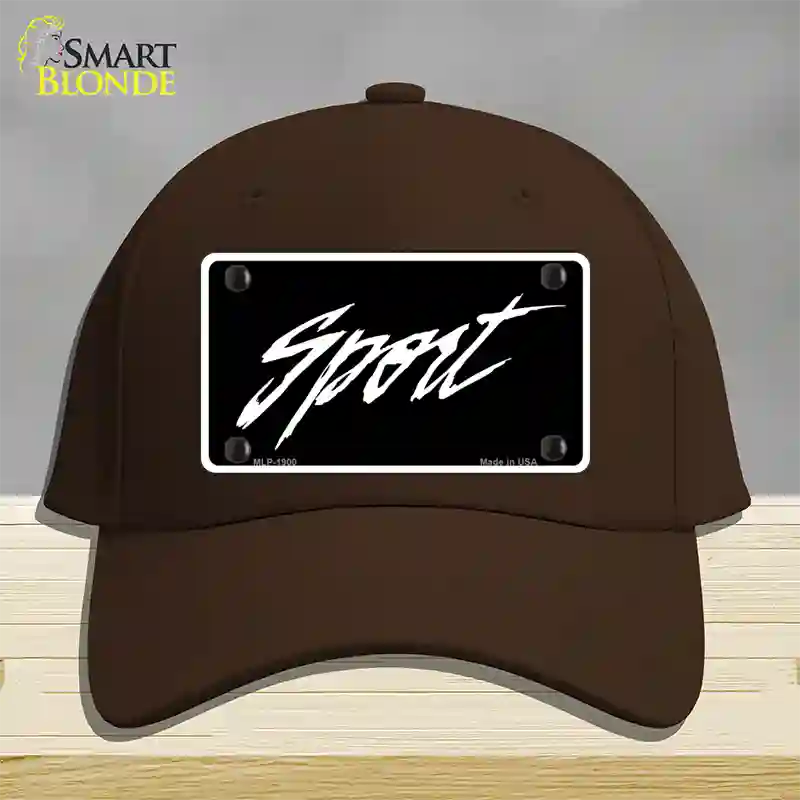 Sport Novelty License Plate Hat Cotton / Dark Brown