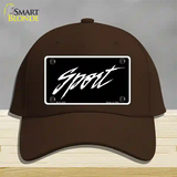 Sport Novelty License Plate Hat Cotton / Dark Brown