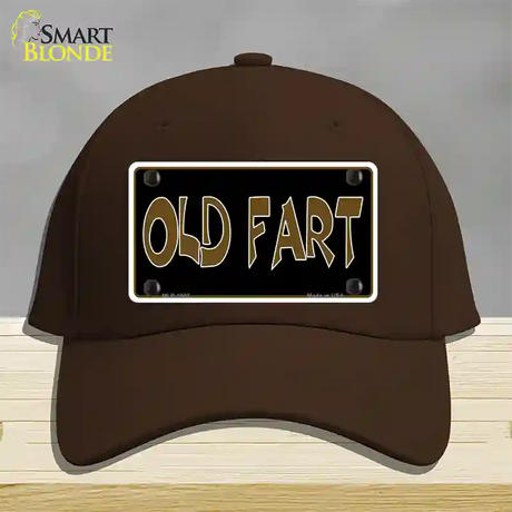 Old Fart Novelty License Plate Hat Cotton / Dark Brown