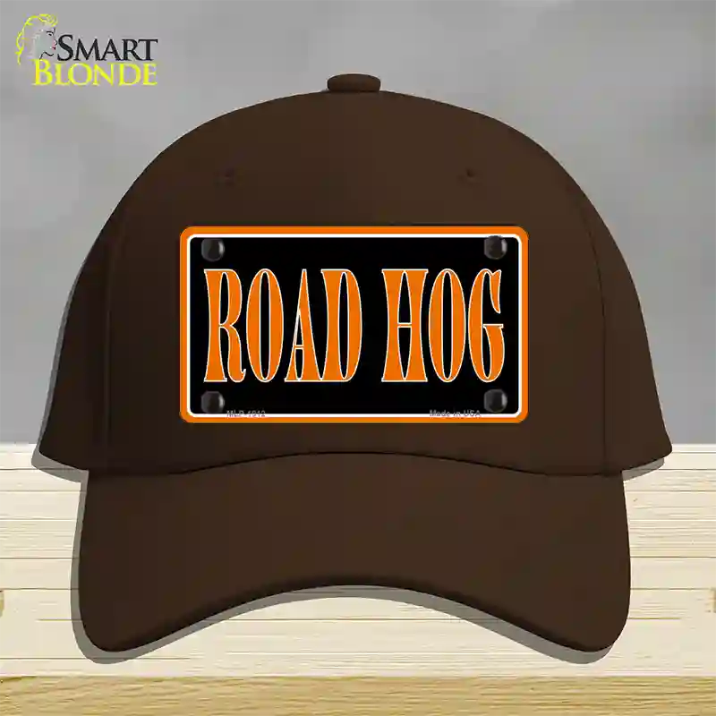 Road Hog Novelty License Plate Hat Cotton / Dark Brown