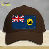 West Australia Flag Novelty License Plate Hat Cotton / Dark Brown