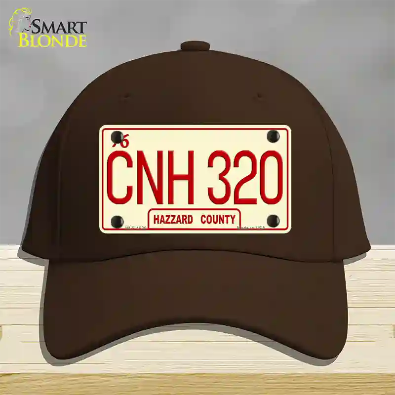 CNH 320 Novelty License Plate Hat Cotton / Dark Brown