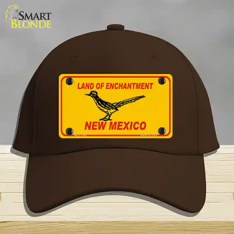 Road Runner New Mexico Novelty License Plate Hat Cotton / Dark Brown