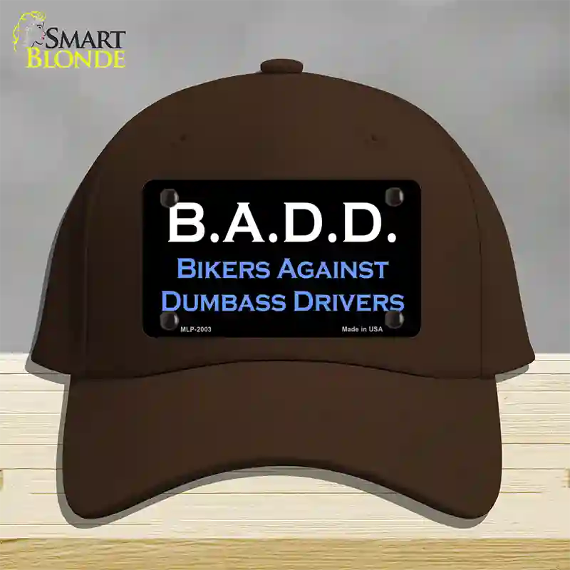 B.A.D.D. Novelty License Plate Hat Cotton / Dark Brown