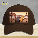 1941 Woody On The Beach Novelty License Plate Hat Cotton / Dark Brown