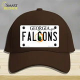 Falcons Georgia State Novelty License Plate Hat Cotton / Dark Brown