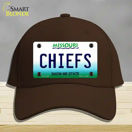 Chiefs Missouri State Novelty License Plate Hat Cotton / Dark Brown