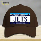 Jets New York State Novelty License Plate Hat Cotton / Dark Brown