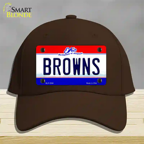 Browns Ohio State NoveltyNovelty License Plate Hat Cotton / Dark Brown