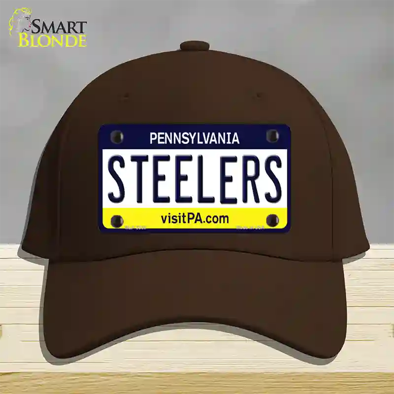 Steelers Pennsylvania State Novelty License Plate Hat Cotton / Dark Brown