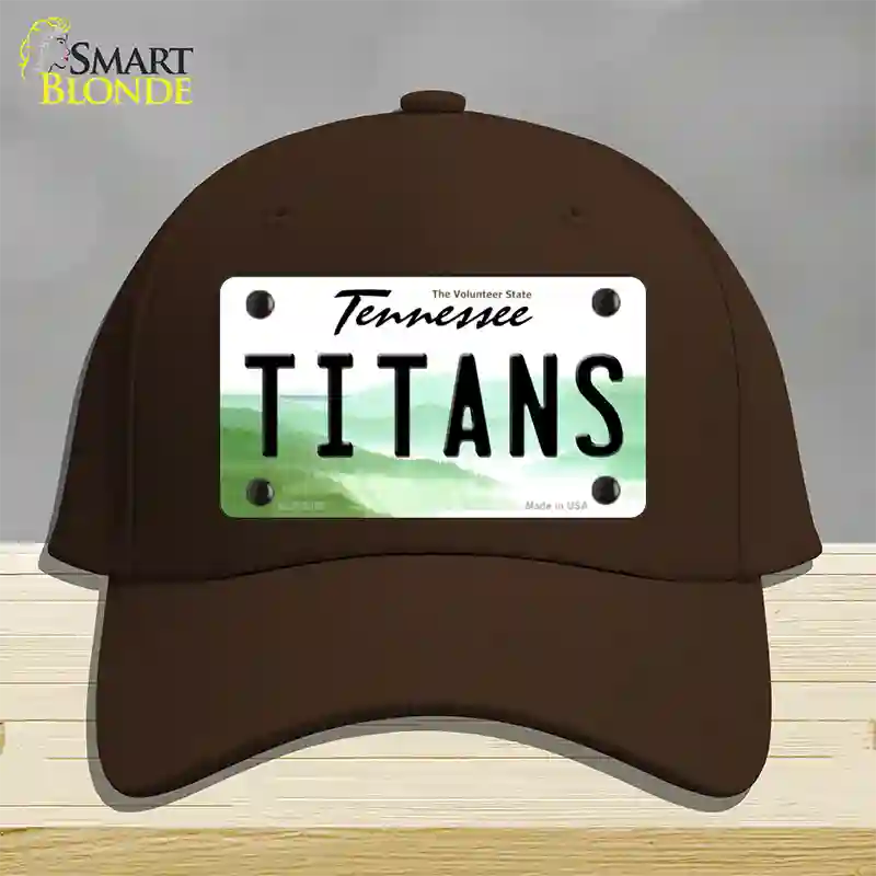 Titans Tennessee State Novelty License Plate Hat Cotton / Dark Brown