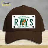 Rays Florida State Novelty License Plate Hat Cotton / Dark Brown