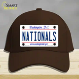 Nationals Washington DC State Novelty License Plate Hat Cotton / Dark Brown