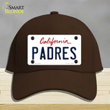 Padres California State Novelty License Plate Hat Cotton / Dark Brown